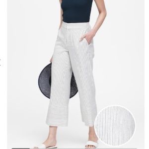 Banana Republic High Waist Crop wide leg pant
